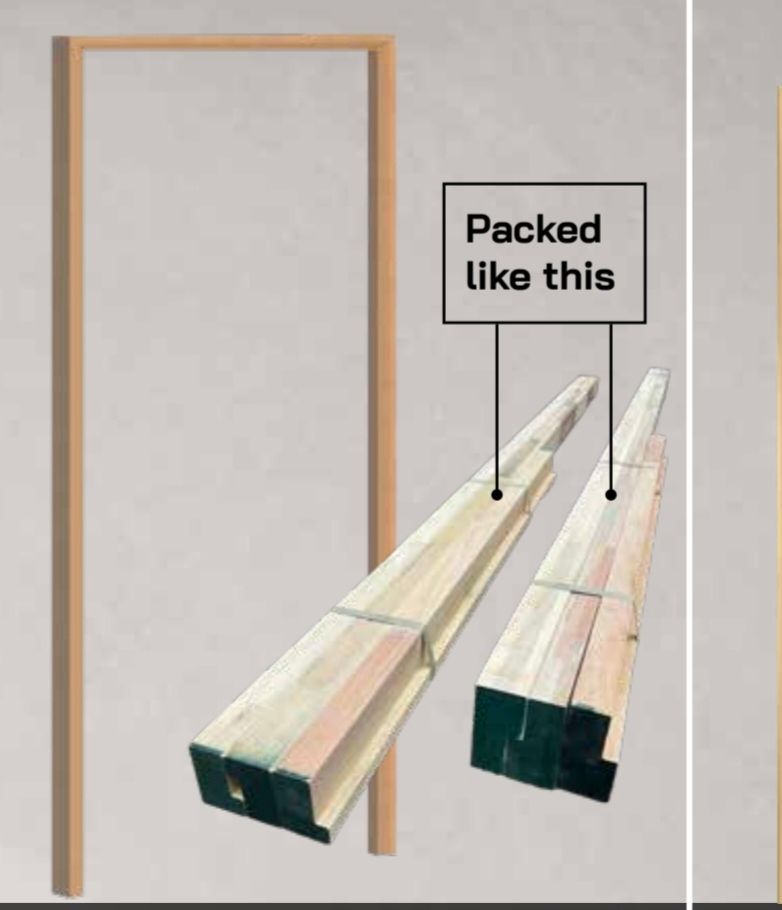 Door frame meranti no cill internal