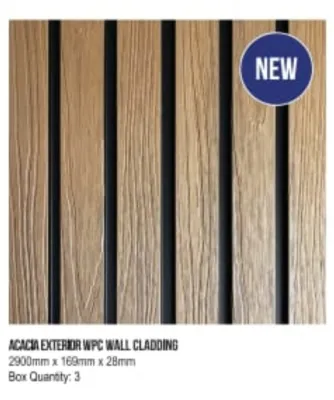 cladding PVC wall external slat 