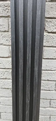 cladding PVC wall slat wood look fluted 