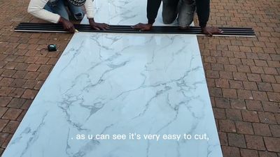 marble look wall panel/sheet white carrera 3mm x 2.8m x 1.2m