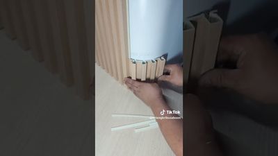 cladding PVC wall slat wood look
