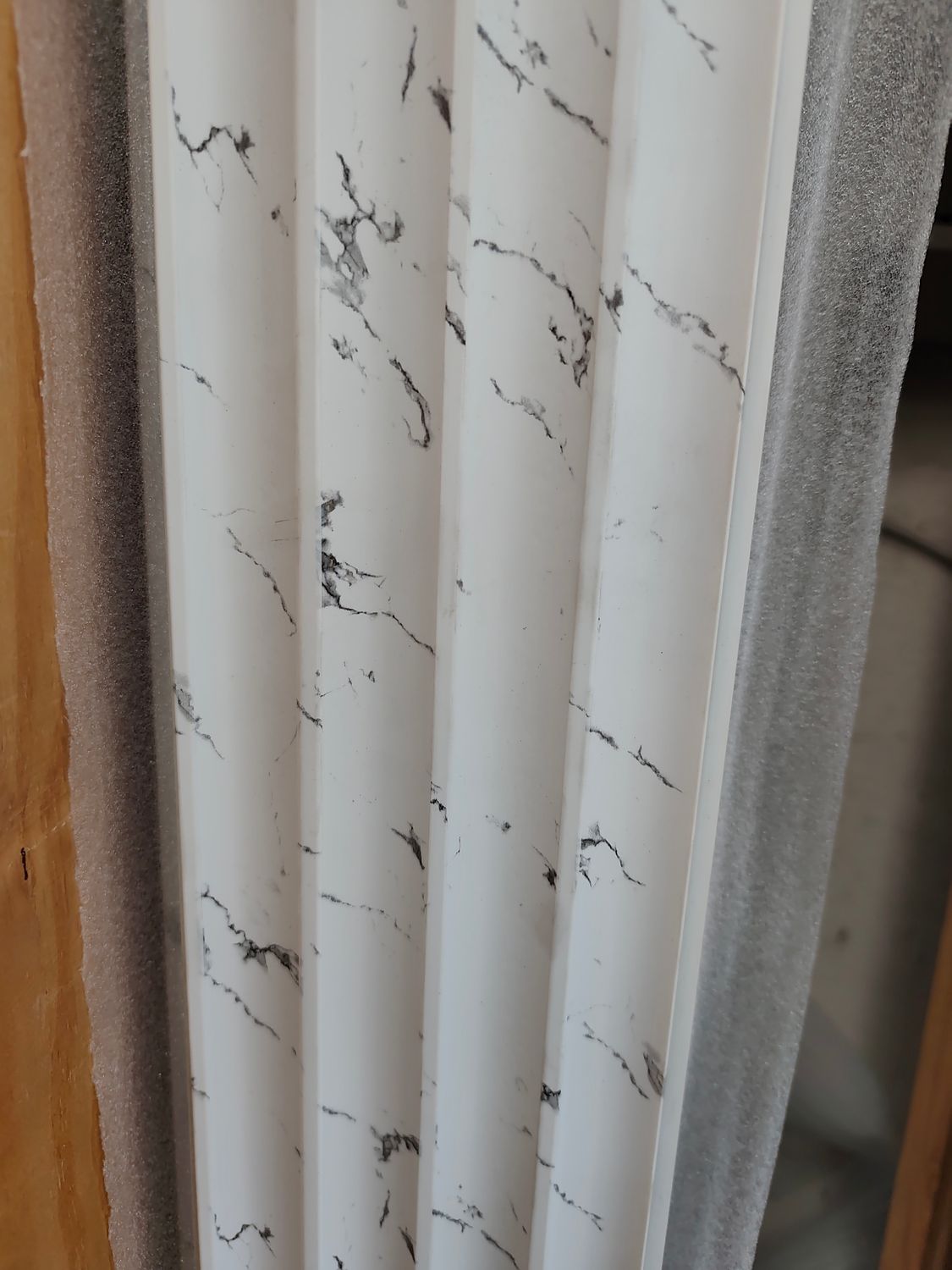 cladding PVC wall panels marble white