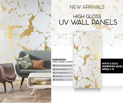 marble look wall panel/sheet 2.4m x 1.2m new colours