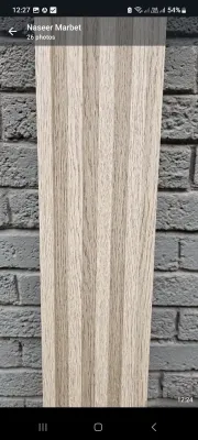 cladding PVC wall slat wood look fluted cladding PVC wall slat wood look fluted