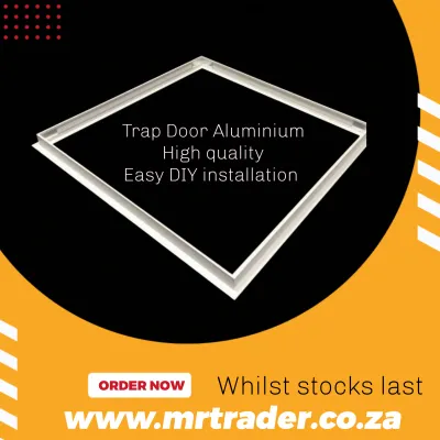 Trap door alluminum white