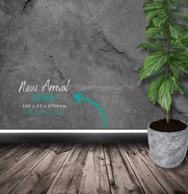 Skirting LED available in black or white Skirting LED available in black or white