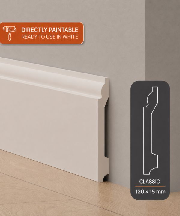 Skirting 120mm x 15mm sk6 PVC Skirting 120mm x 15mm sk6 PVC