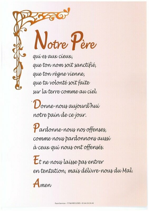 Affiche "Notre Père" - A3