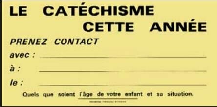 Affiche " Le catéchisme "
