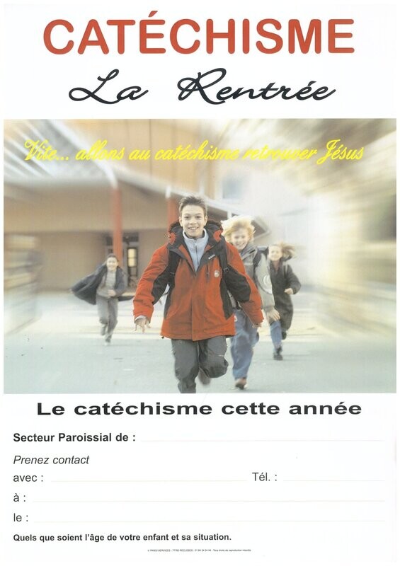 Affiche pour la rentrée - 1 achetée = 2 offertes