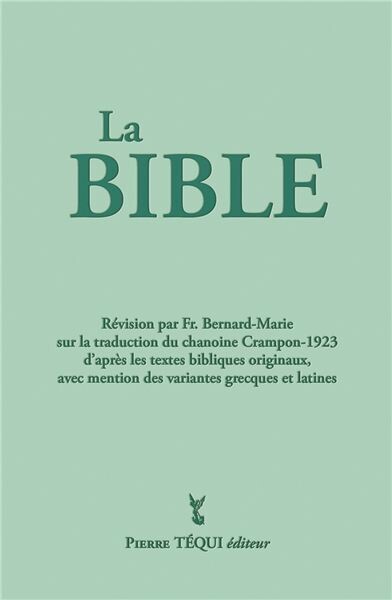 La Bible (intégrale) couverture verte