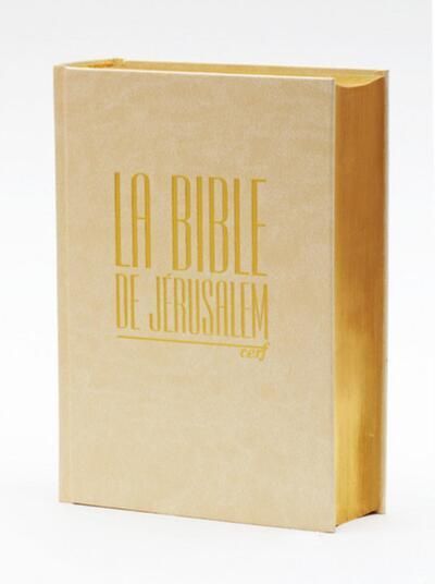 La Bible de Jérusalem - Edition compacte blanche dorée