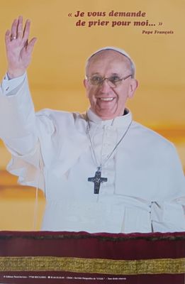 Affiche Pape François - Lot de 5 ex