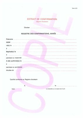C3 - Extrait de confirmation avec lettre de demande
