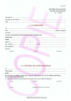 B11 - La demande-L'entrée en catéchuménat-Le rite pénitentiel-Fiche récapitulative B11 - La demande-L'entrée en catéchuménat-Le rite pénitentiel-Fiche récapitulative