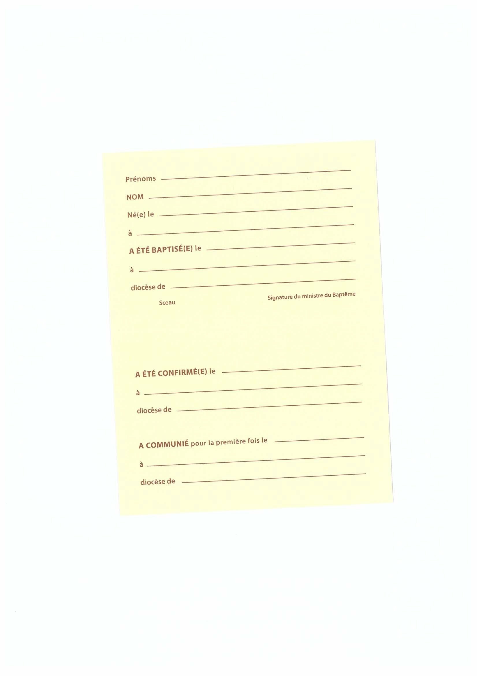 Carte catholique