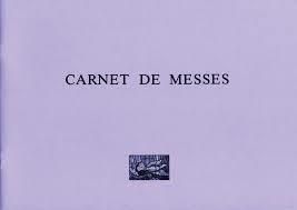 Carnet de messes Carnet de messes