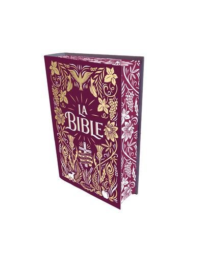 La Bible reliée + jaspage foncée