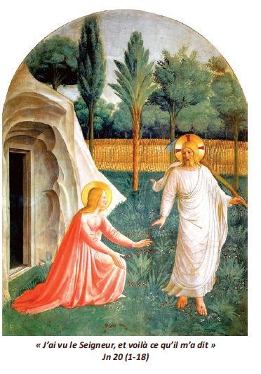 Image Pâques - Marie de Magdala voit le Seigneur - Lot de 100 ex