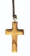 Croix en Olivier 3,5cm avec Lacet