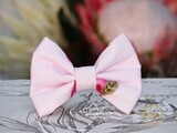 PINK ORCHARD DOG BOW TIE