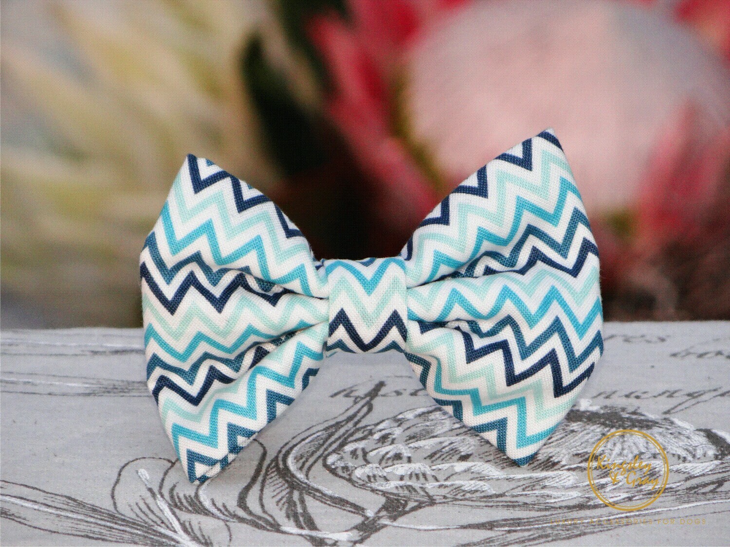 OCEAN CURRENT DOG BOW TIE