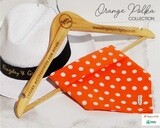 ORANGE POLKA DOG BANDANA