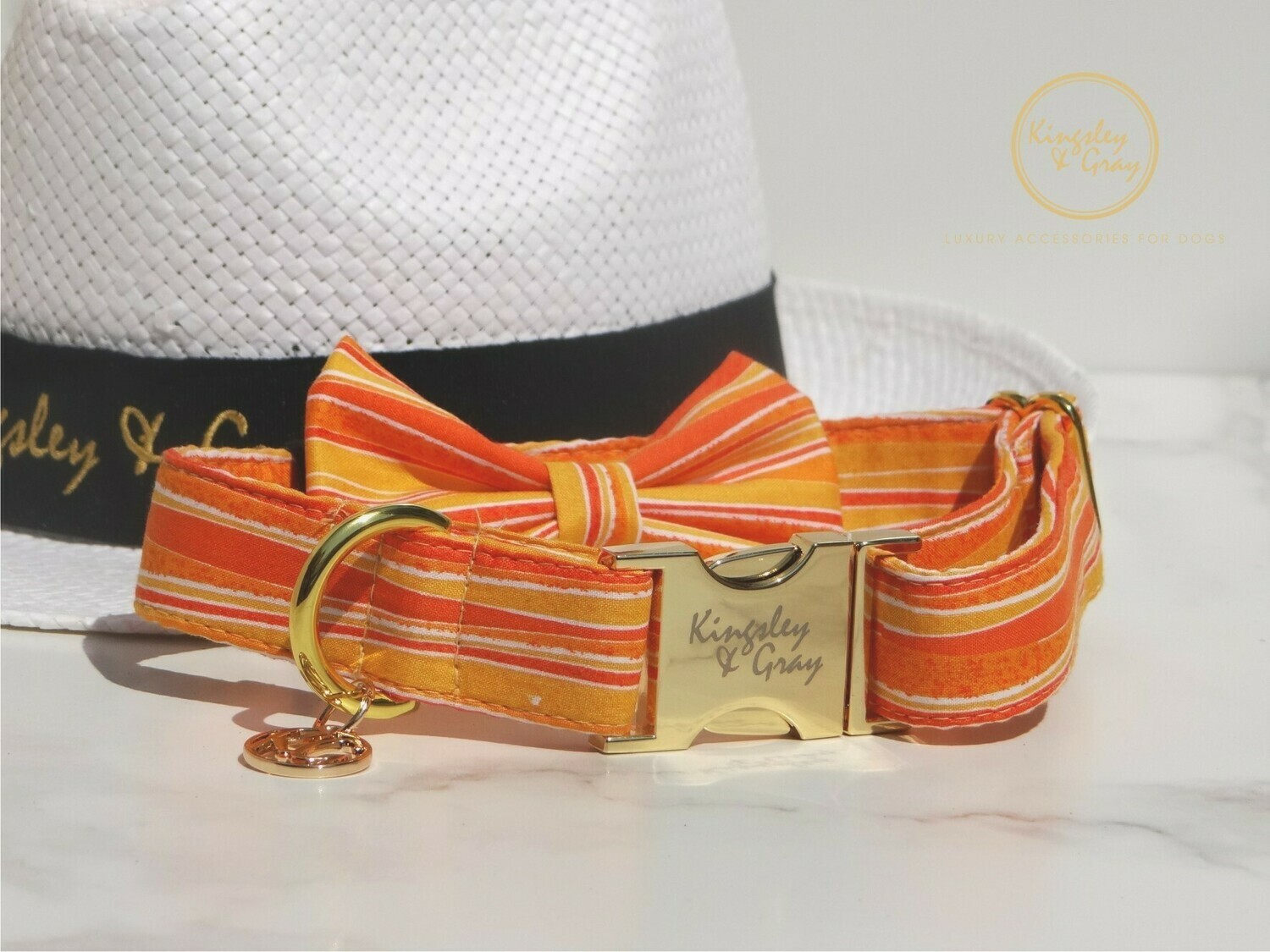 FLAME LILY DOG COLLAR