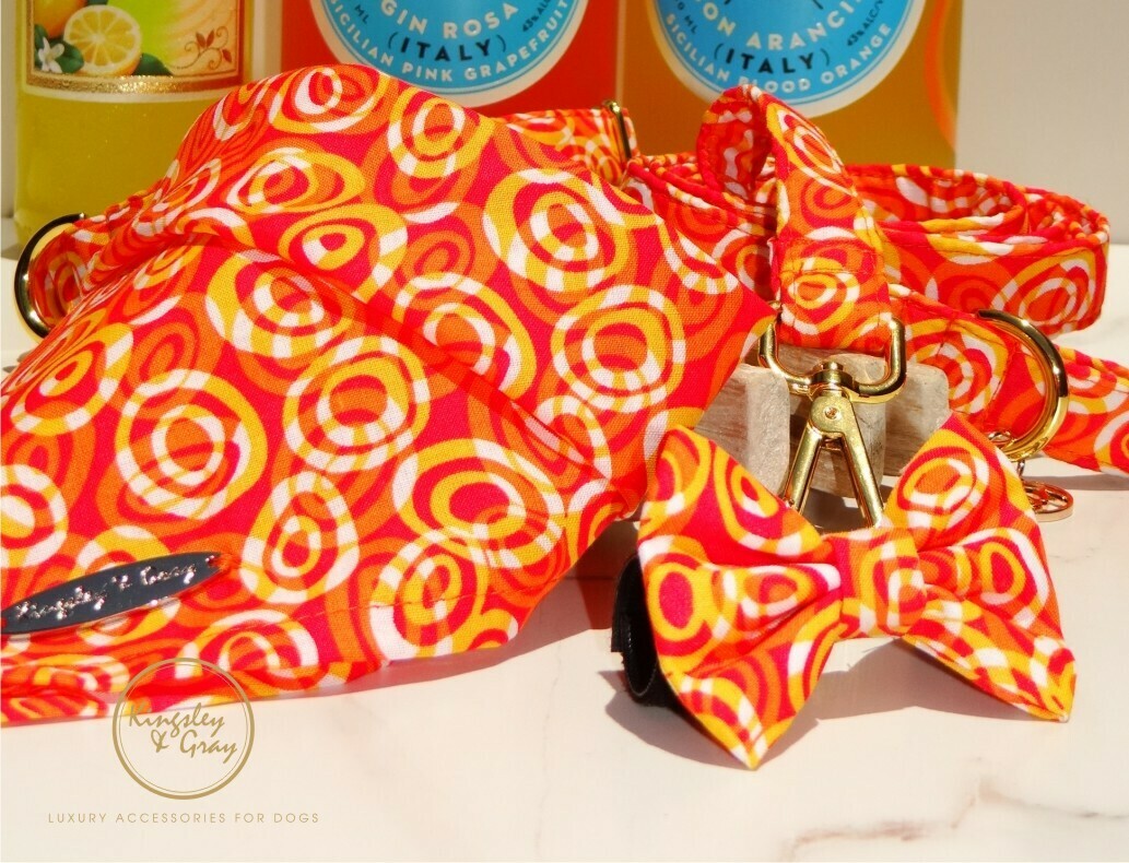 CITRUS SWIRL DOG BANDANA