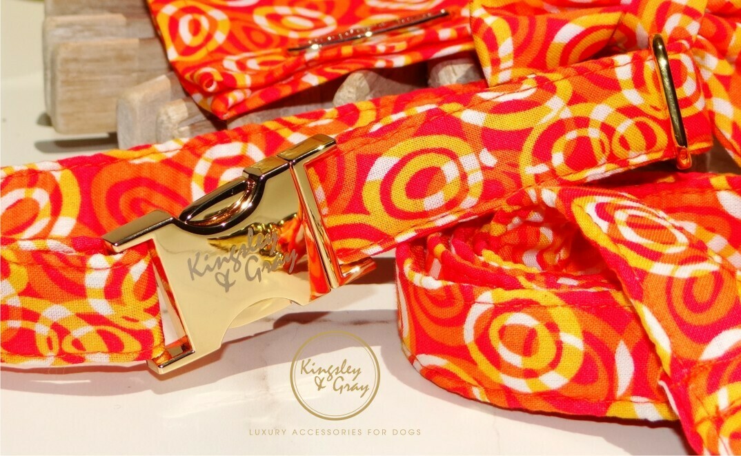 CITRUS SWIRL DOG COLLAR CITRUS SWIRL DOG COLLAR
