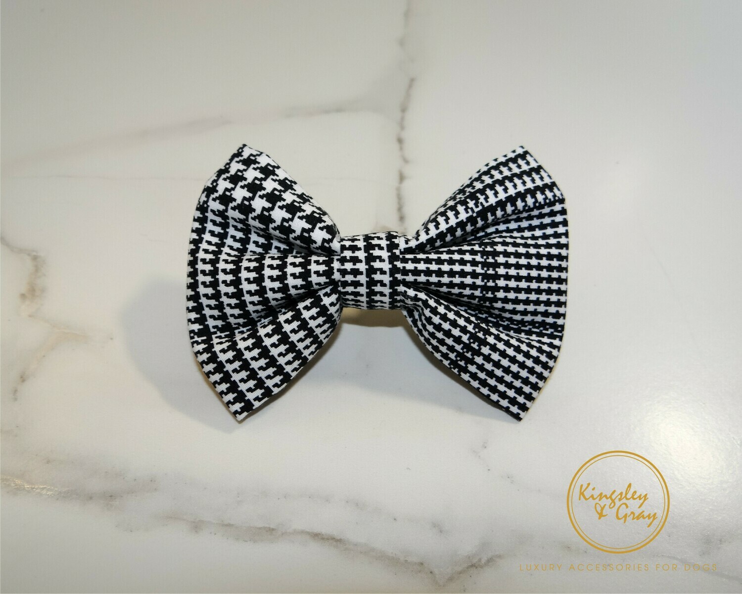 HOUNDSTOOTH DOG BOW TIE HOUNDSTOOTH DOG BOW TIE