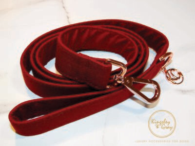BORDEAUX CLARET DOG LEAD BORDEAUX CLARET DOG LEAD