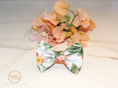 CORAL BLOSSOM DOG BOW TIE CORAL BLOSSOM DOG BOW TIE