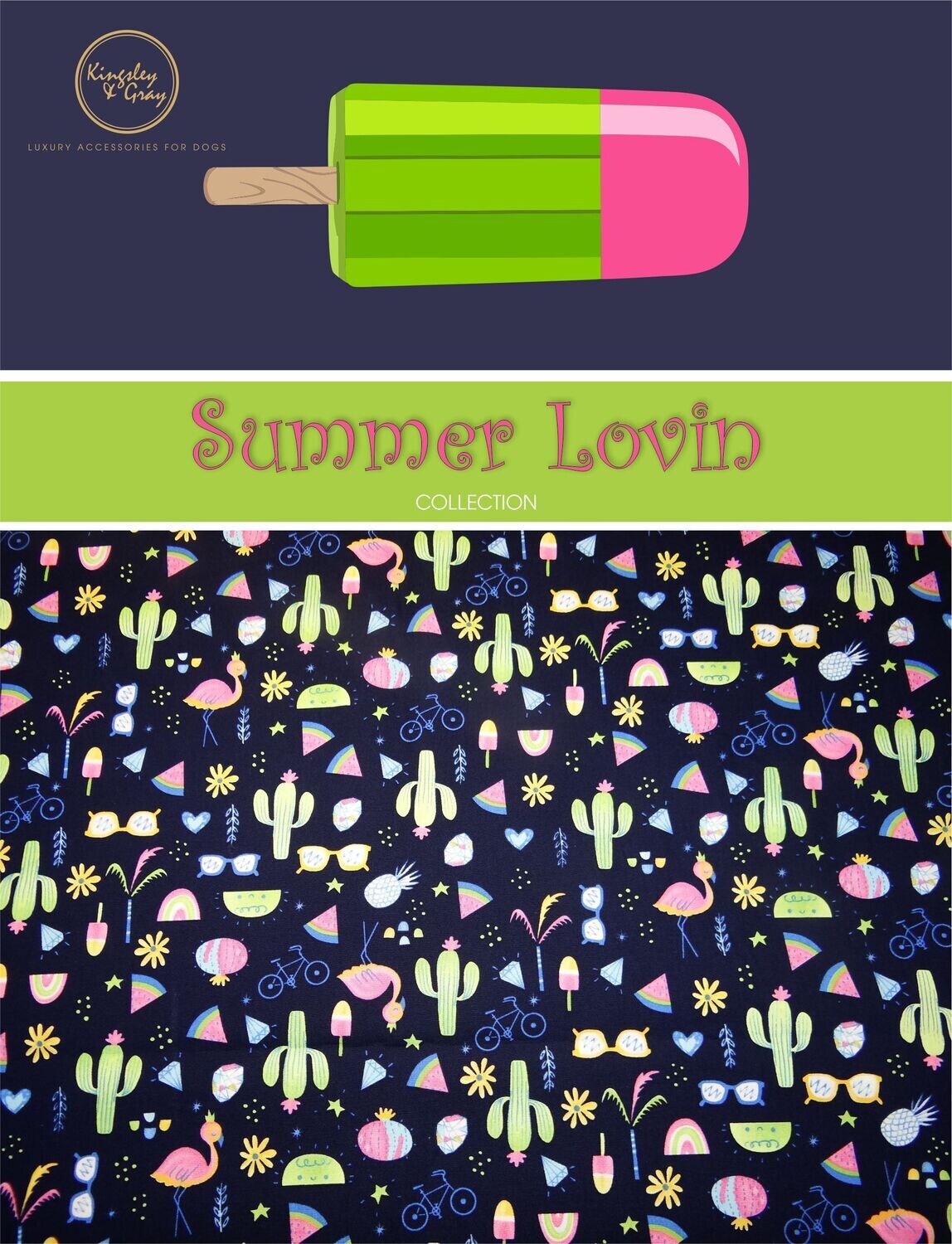 SUMMER LOVIN DOG BANDANA SUMMER LOVIN DOG BANDANA