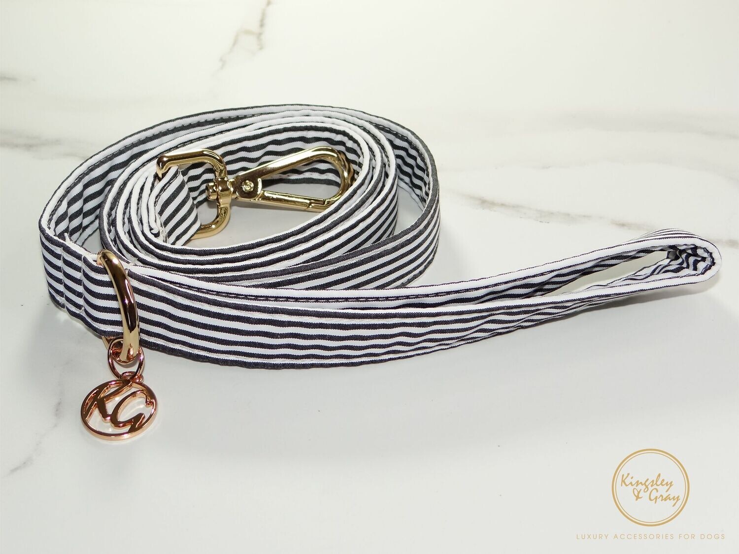 NAUTICAL STRIPE DOG LEAD