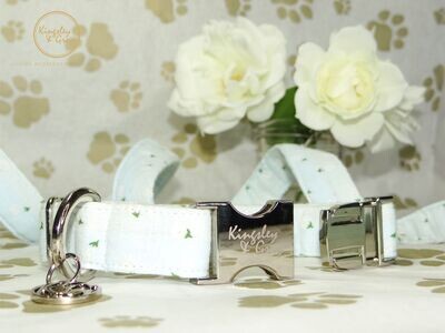 SMILEY BLUE DOG COLLAR