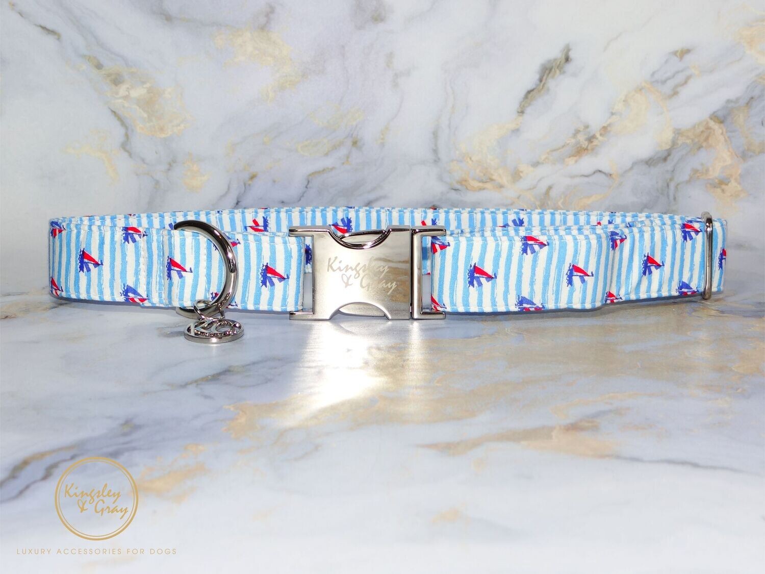 SAIL AWAY DOG COLLAR SAIL AWAY DOG COLLAR