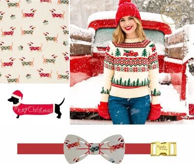 CHRISTMAS SWEATER DOG BOW TIE CHRISTMAS SWEATER DOG BOW TIE