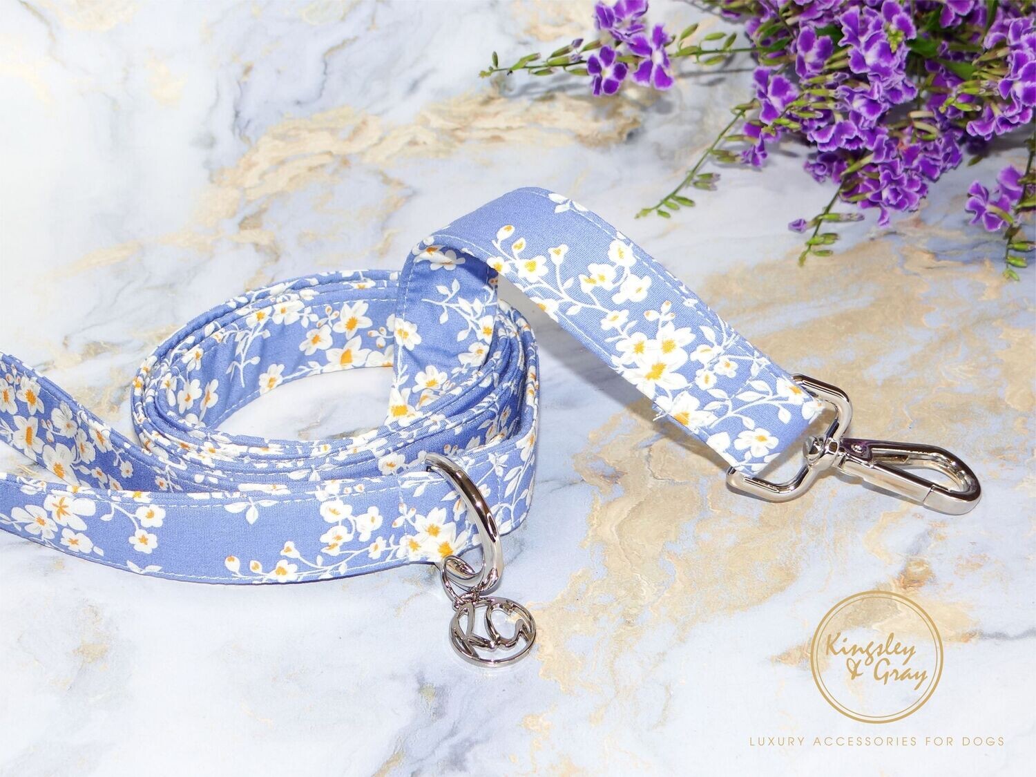 WHITE LILAC DOG LEAD WHITE LILAC DOG LEAD