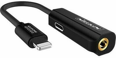 Cable Nillkin Audio Adapter Lightning + 3.5MM Black Cable Nillkin Audio Adapter Lightning + 3.5MM Black