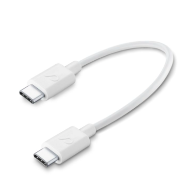 Cellularline Cable Type-C to Type-C 15cm White Cellularline Cable Type-C to Type-C 15cm White
