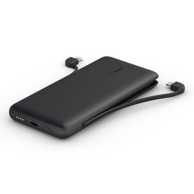 Belkin BOOST↑CHARGE™ Plus 10K USB-C Power Bank with Integrated Cables