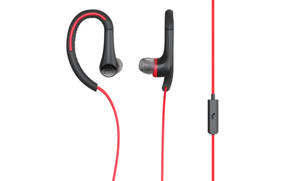Motorola - Sports Wired Earbuds Red