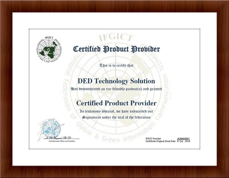 Certified Product Provider “PP” + Official Certification