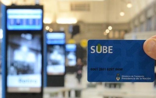 SUBE card for public transportation