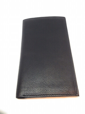 Check book leather wallet 
