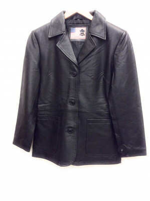 Ladies Lam Leather Jacket Size small 