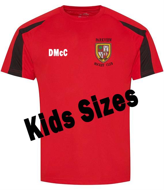 Parkview Hockey Club - JC003B KIDS SIZES - Fire Red/Black
