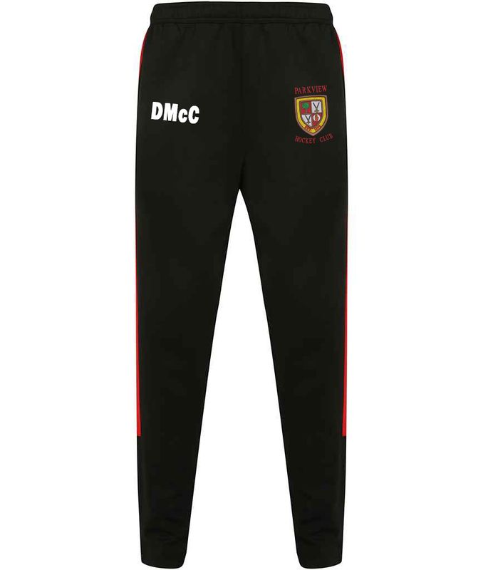 Parkview Hockey Club - Team Kit 2025 - Black/Red Track Pants - LV881