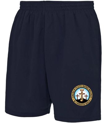 Church Flute Band - Navy Shorts with Embroidered logo
